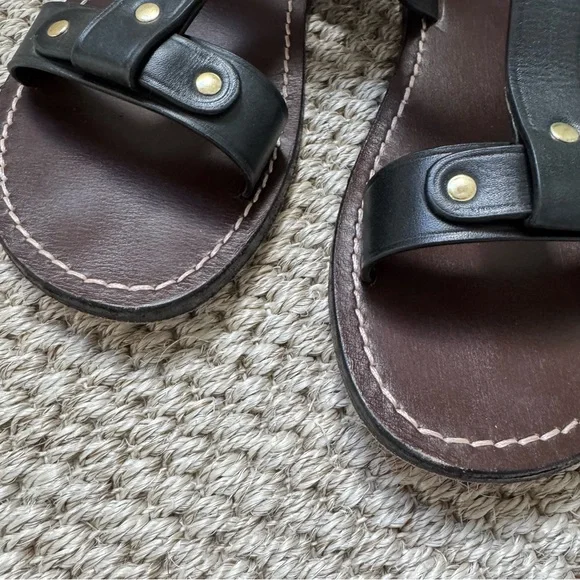 Soeur THALES SANDALS, Black Leather Sandals - Picture 5 of 6